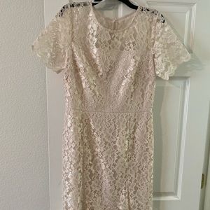 Ivory lace dress